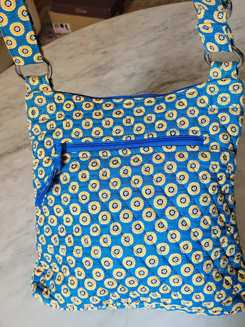 Vera Bradley Riviera Blue Hipster Patterned Crossbody Bag
